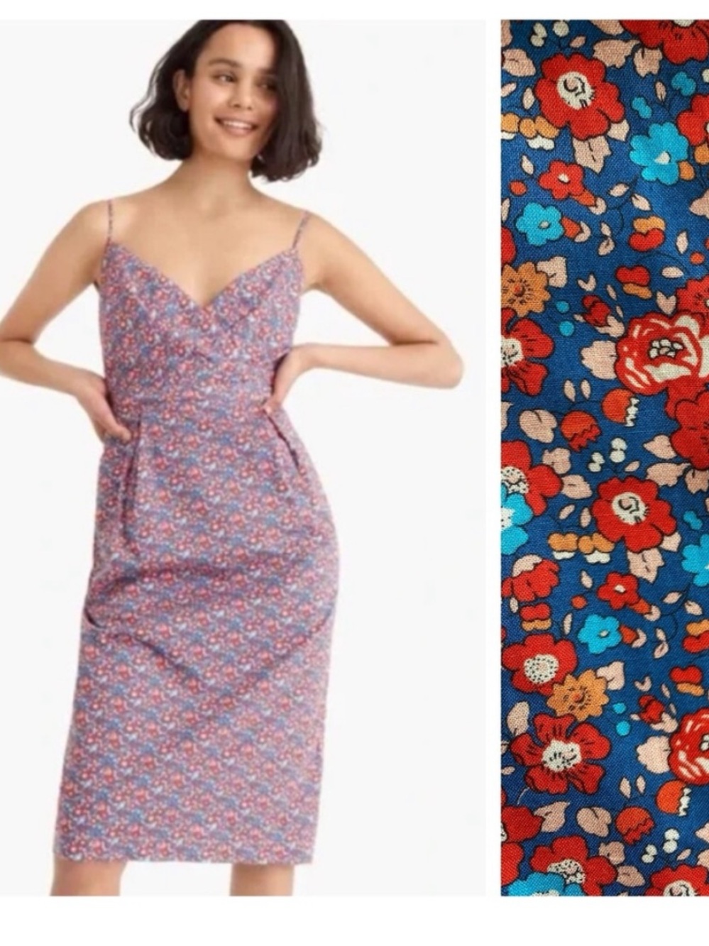 NWT Liberty Art Fabrics for J.Crew Betsey Ann Ditsy Floral Dress Size 14
